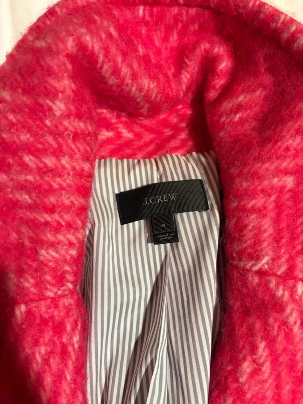 J. Crew Pink Wool Coat - Picture 3 of 4